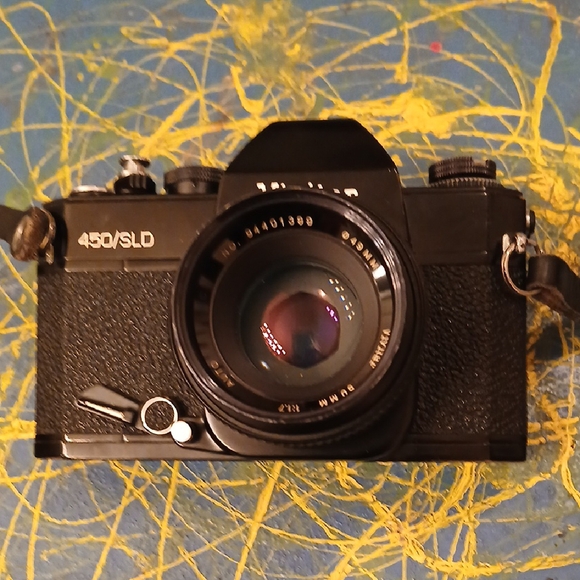 Vintage Black VIVITAR 450/SLD/35mm Camera MANUEL W‎ Vivitar Lens. Vintage